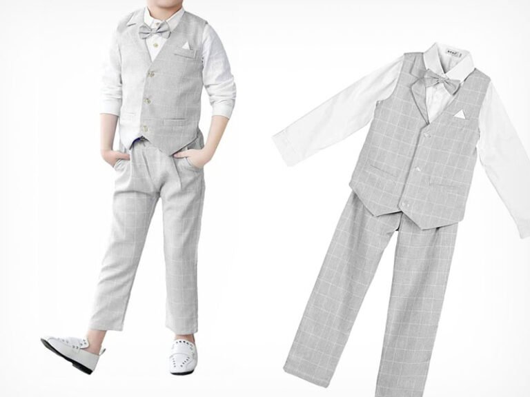 nino elegante en traje para boda