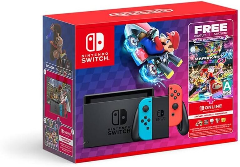 nintendo switch con diseno de mario kart