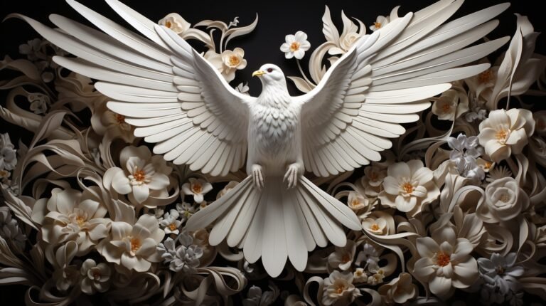 paloma blanca simbolizando el espiritu santo