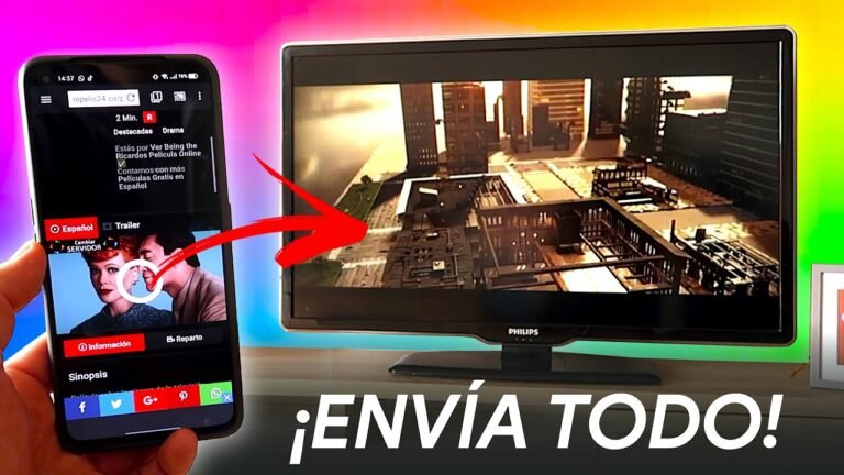 pantalla de television con una serie en reproduccion