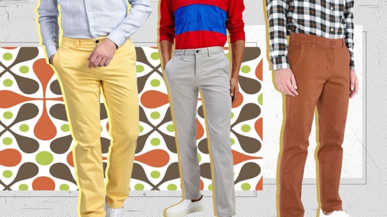 pantalones casuales en diferentes estilos y colores