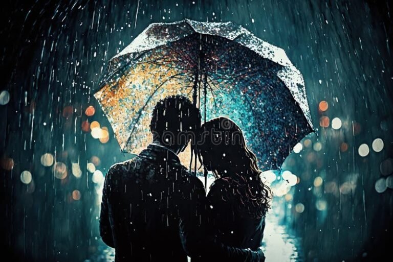 Es romántico dar un beso bajo la lluvia en una cita 16 pareja besandose bajo la lluvia