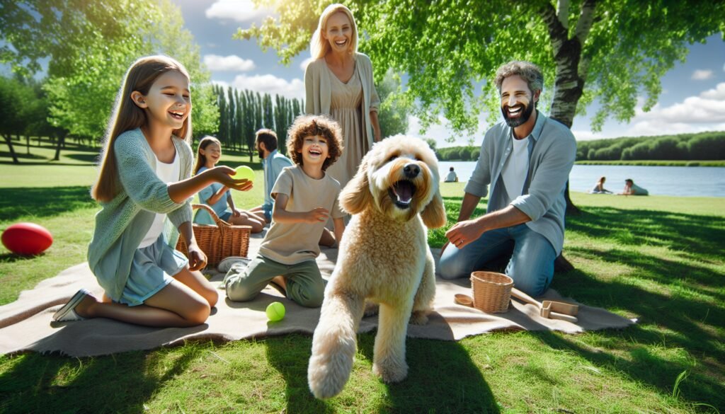 perros hipoalergenicos en un parque