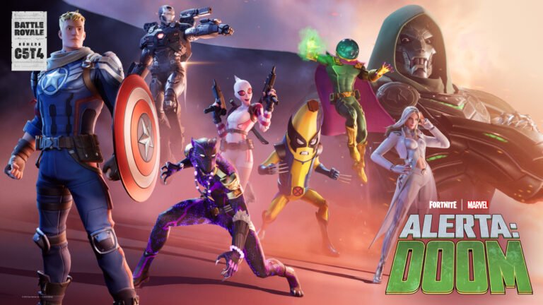 Qué es Fortnite x Marvel: Conflicto Cero y cómo jugarlo 4 personajes de fortnite y marvel en accion