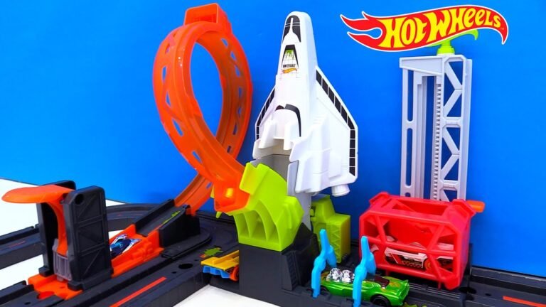 pista de carreras hot wheels en el espacio