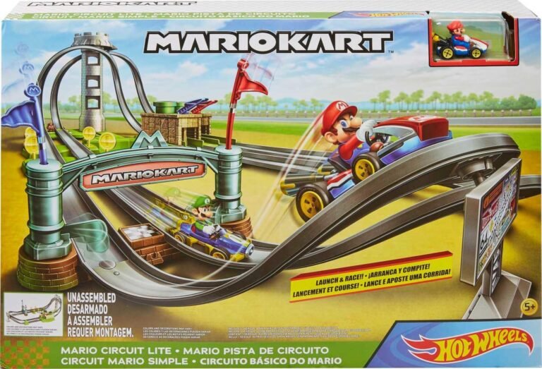 Cuáles son las mejores pistas de Hot Wheels inspiradas en Mario Kart 30 pista de hot wheels con tematica de mario kart
