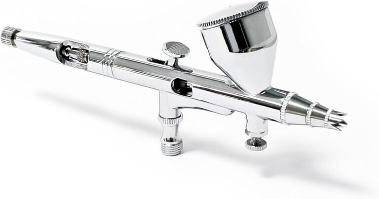 pistola de pintar en accion