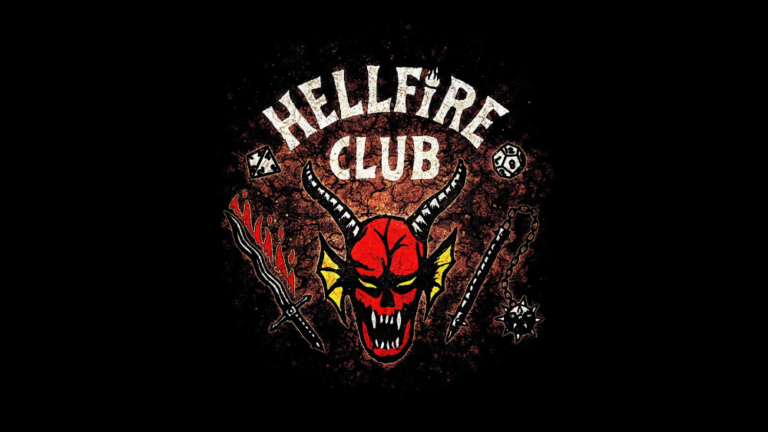 Dónde comprar la playera del Hellfire Club de Stranger Things 14 playera del hellfire club en un fondo oscuro