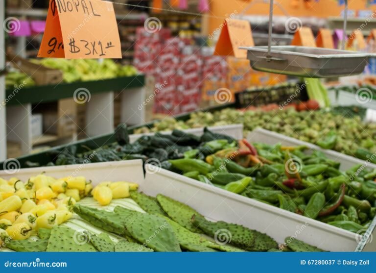 productos frescos en un supermercado mexicano
