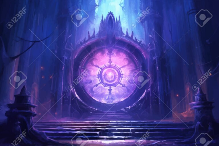 puerta antigua con misterio y magia