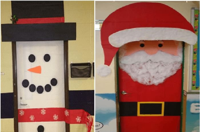 Cómo decorar las puertas principales con adornos navideños creativos 4 Cómo decorar las puertas principales con adornos navideños creativos
