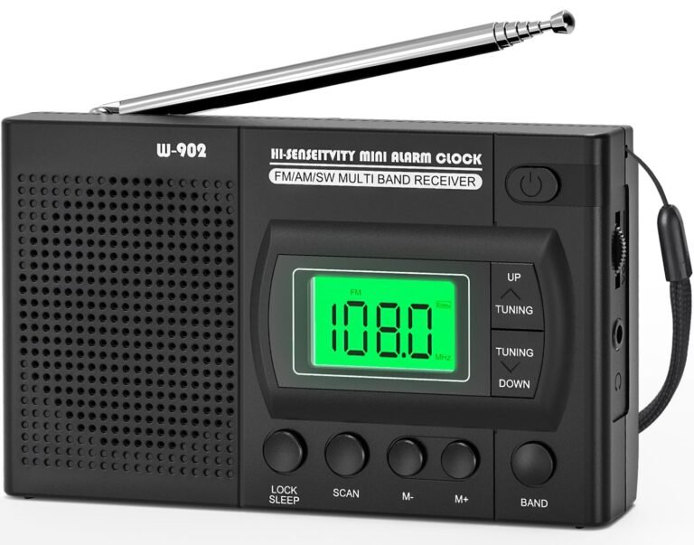 Qué características tiene el radio AM/FM portátil Steren 8 radio portatil en un entorno al aire libre