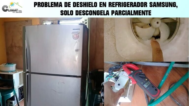 Cómo reparar el refrigerador Samsung si la fábrica de hielo no funciona 8 refrigerador samsung con hielo derretido