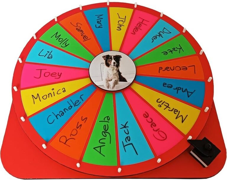ruleta giratoria con colores vibrantes