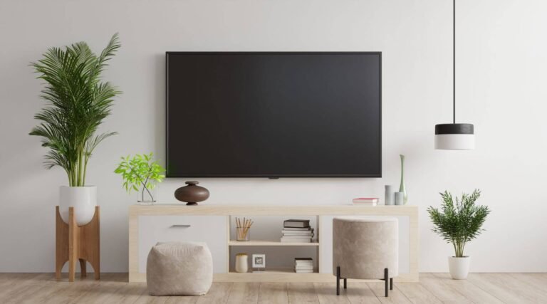 sala de tv moderna y funcional