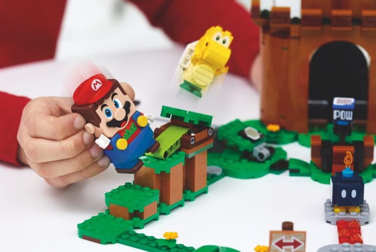 Dónde comprar el set inicial de Lego Mario Bros y qué incluye 15 set de lego mario bros sobre fondo claro