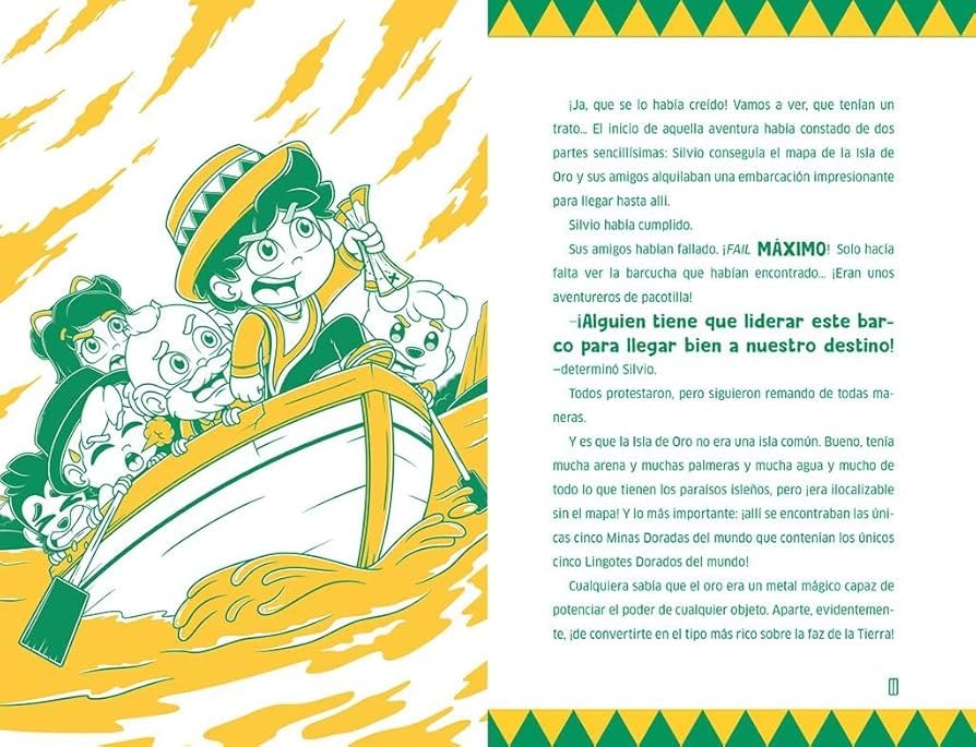 Qué aventuras vive Silvio en La Isla del Oro y qué lecciones aprende