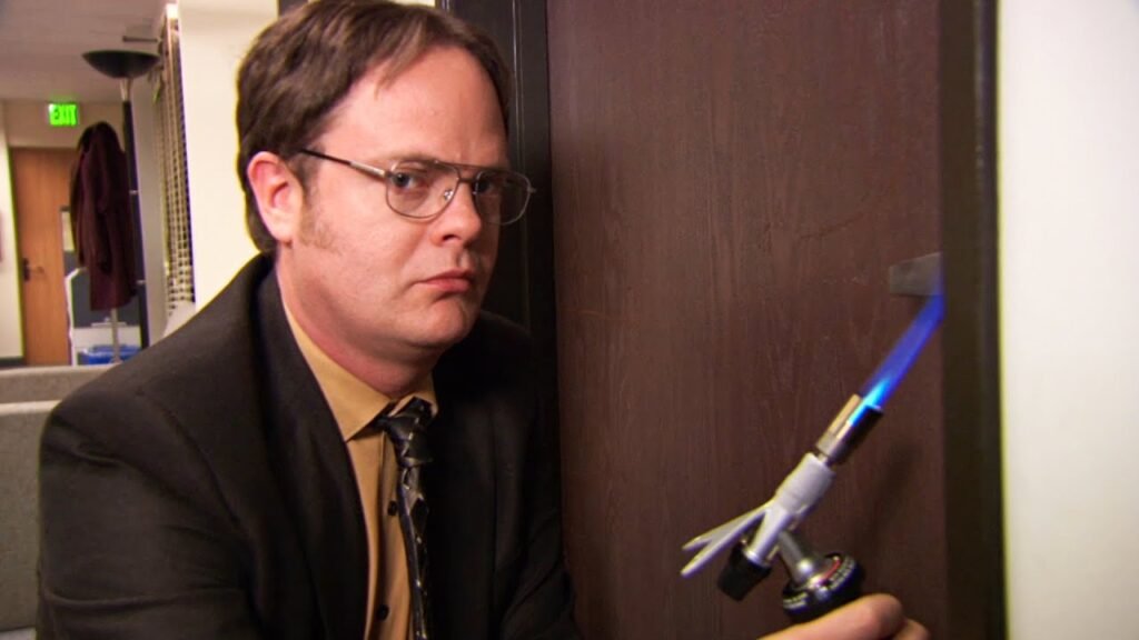 simulacro de incendio en oficina