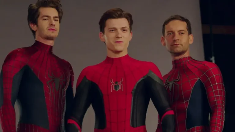 spider man en accion en un cine