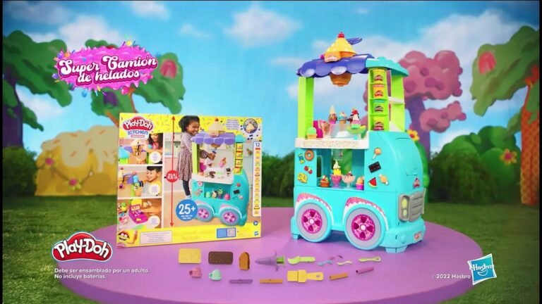super camion de helados play doh colorido