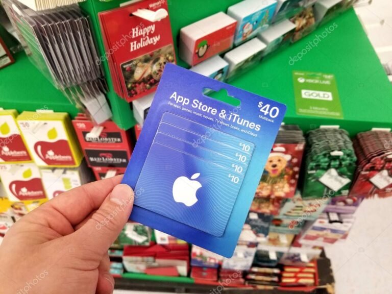 tarjeta de regalo de apple music en manos