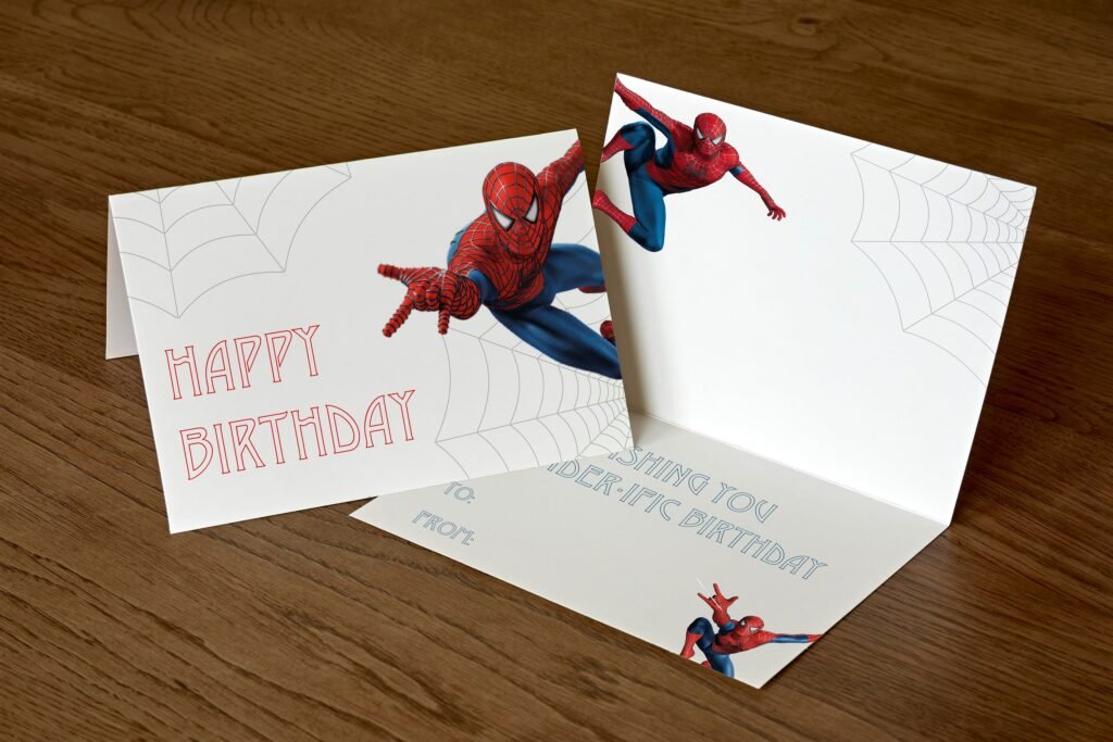 Cómo crear tarjetas de cumpleaños del Hombre Araña para personalizar 7 Cómo crear tarjetas de cumpleaños del Hombre Araña para personalizar