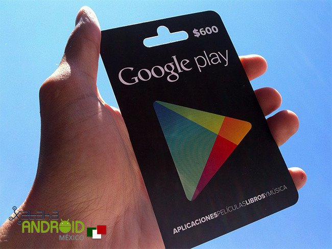 Cuánto cuesta una tarjeta de Google Play Store en México