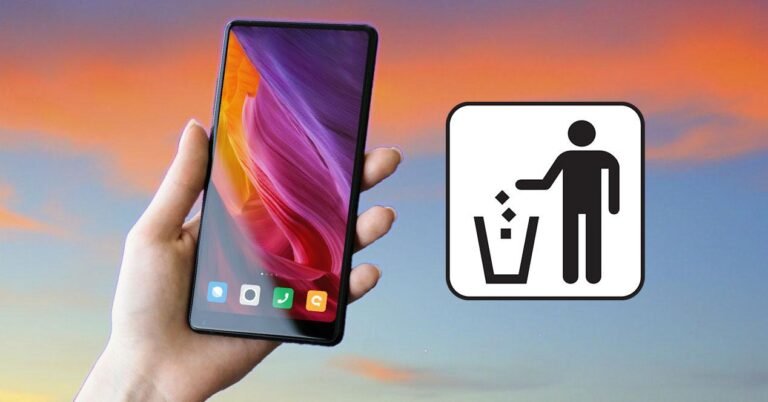 telefono android mostrando limpieza de archivos