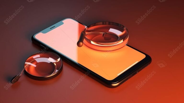 Cómo puedo averiguar a quién corresponde un número de teléfono 15 telefono con lupa sobre fondo neutro