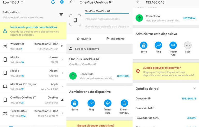 Cómo puedo saber quién está conectado a mi red WiFi con una app 17 telefono mostrando dispositivos conectados a wifi
