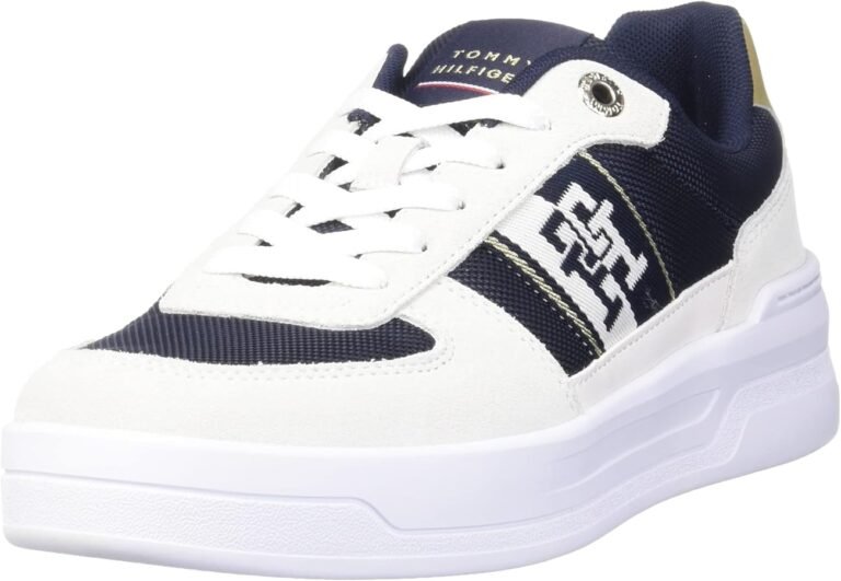 tenis tommy hilfiger sobre fondo minimalista