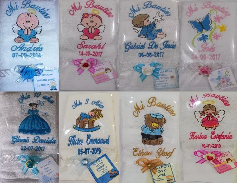 Cómo hacer recuerdos para bautizo utilizando toallas personalizadas 4 Cómo hacer recuerdos para bautizo utilizando toallas personalizadas