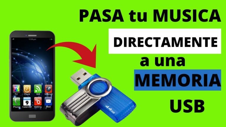 transferencia de musica a memoria usb