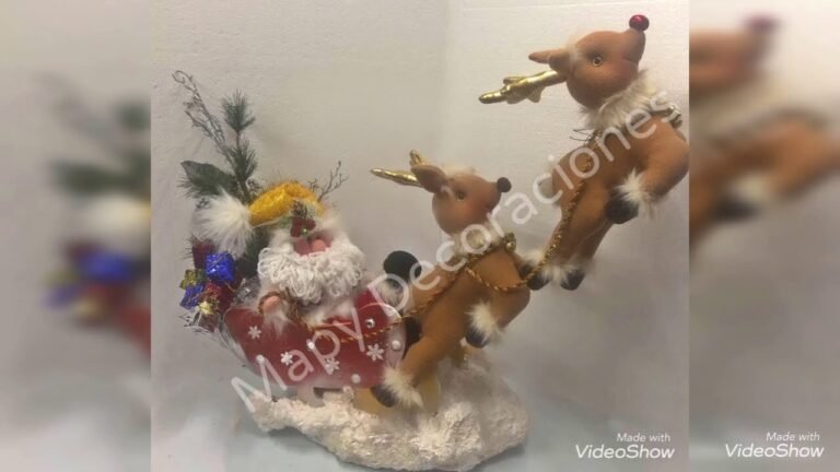 trineo de santa claus con renos voladores