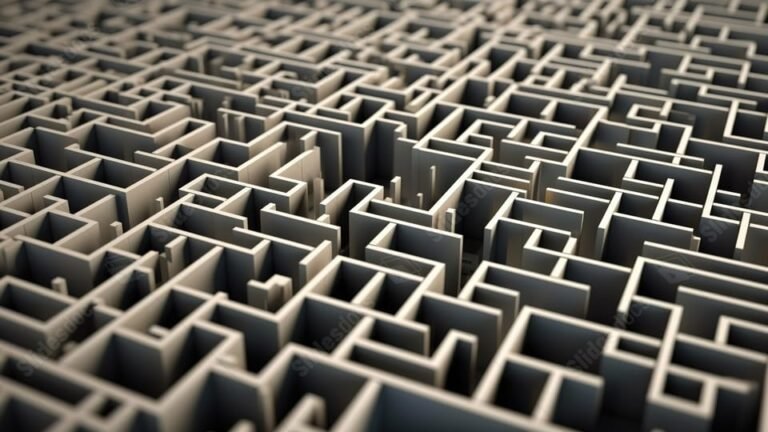 un laberinto oscuro y enigmatico