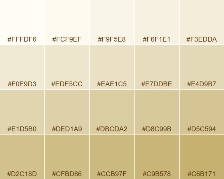 variedad de tonos de pintura color arena