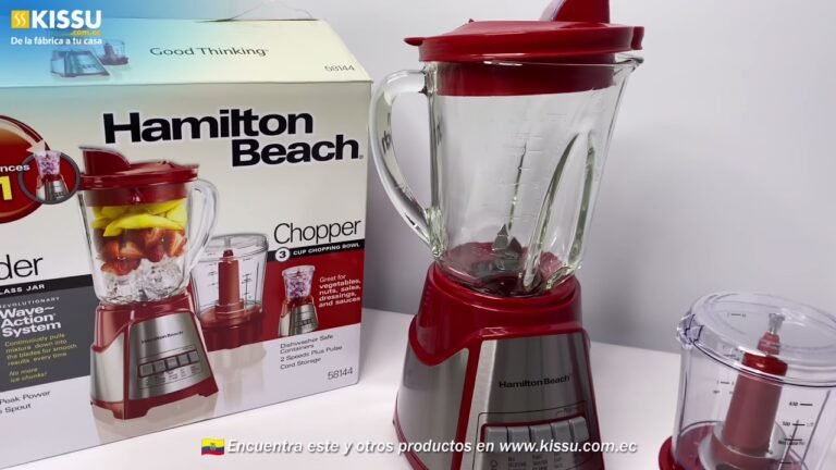 vaso de licuadora hamilton beach en uso