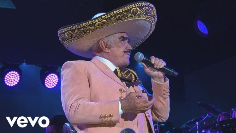 vicente fernandez en concierto con sombrero