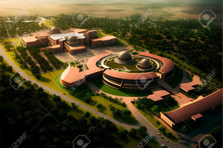 Dónde se encuentra la Escuela Normal Superior Moisés Sáenz Garza 11 vista aerea de una escuela moderna