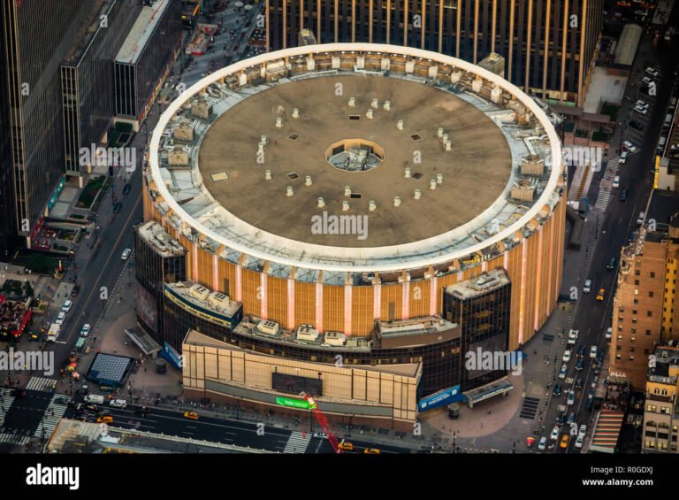 Cómo es el mapa de asientos del Madison Square Garden 5 vista aerea del madison square garden