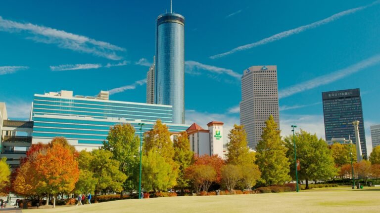 vista del parque olimpico de atlanta