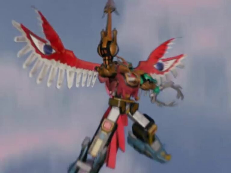 zords de power rangers wild force en accion